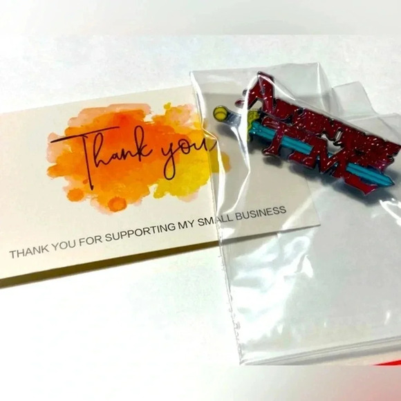 Adventure  Time Logo Pin 🗡️🐕🤍🩵💛 - Picture 4 of 4